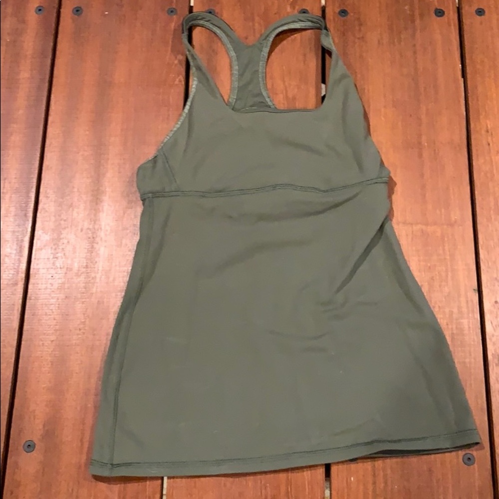 Lululemon olive green tank